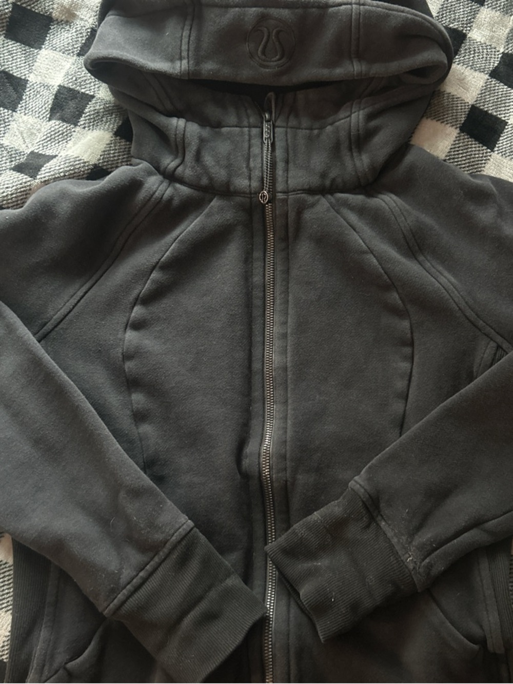lululemon athletica Black Full-Zip Hoodie Jacket